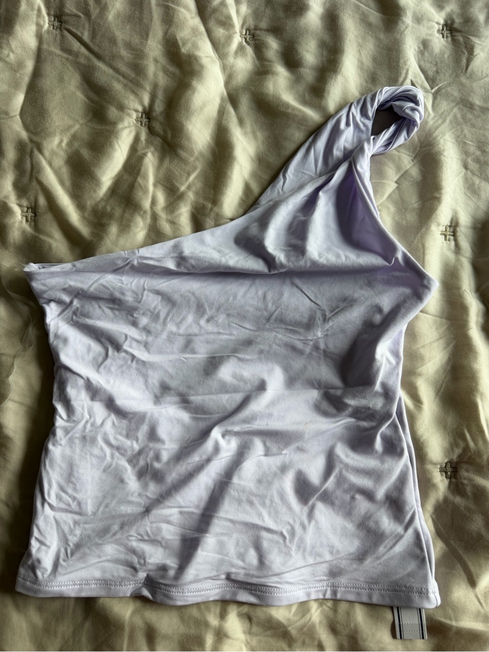 PINK Victoria's Secret Lavender One-Shoulder Tank
